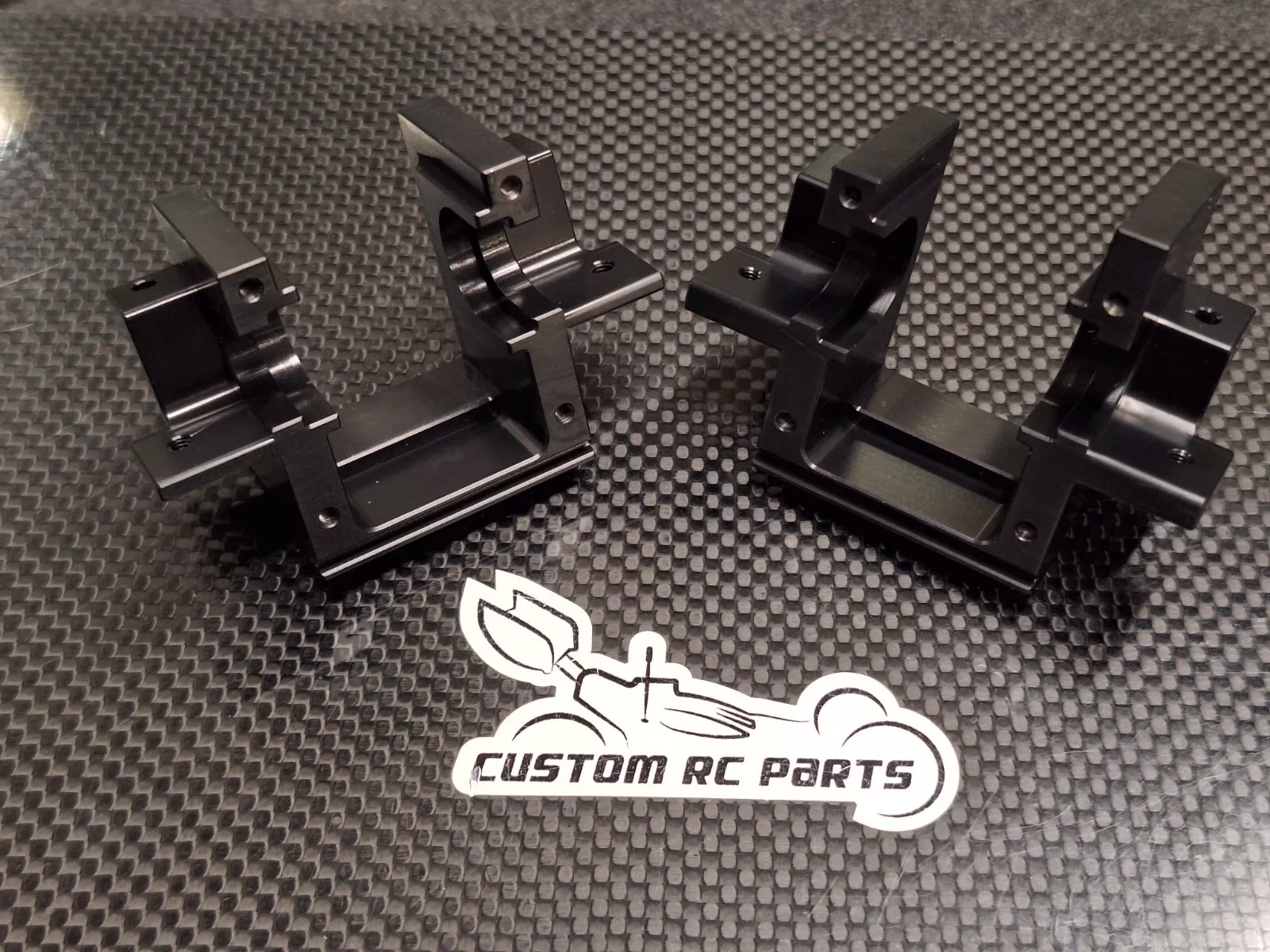 Parte In Alluminio Nero J7 Per Tamiya Top Force DF01 - Ricambio Telaio 1:10